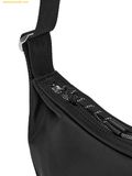  Túi Đeo Vai MLB Basic Sportive Hobo Bag New York Yankees Black 3ABQA016N-50BKS 