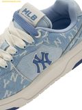  Giày Thể Thao MLB Chunky Liner Denim Classic Mono New York Yankees Skyblue 3ASXCDC4N-50SBS 