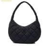 Túi Đeo Chéo Chần Bông MLB Quilted Hobo Bag Large New York Yankees Black 3ABQL0936-50BKS Đen