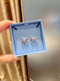  Bông Tai, Khuyên Tai Swarovski Ariana Grande x Swarovski stud earrings Mixed cuts, Dragonfly, Multicolored, Rhodium plated 5737371 