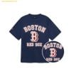 Áo Phông MLB Varsity Overfit Short Sleeve T-Shirt BOS (Navy) 3ATSV0233-43NYS