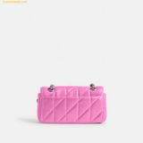  Túi Xách Coach Tabby 20 Quilted Chain Shoulder Bag - Tím nhạt 