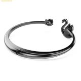  Vòng Tay, Lắc Tay Swarovski Swan bangle Swan, Black, Ruthenium plated 5688745 