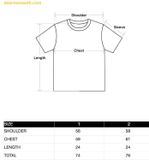  Áo Phông ADLV Baby Face Stripe Headset Sleeve T-Shirt Đen 
