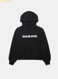  Áo Hoodie Badblood heavyweight hooded sweater - black w-hde24-060 