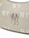  Túi Đeo Vai MLB Classic Monogram Embossed New York Yankees Hobo Bag 3ABQM016N-50GRL Grey 