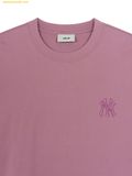  Áo Phông MLB Vintage Denim-like Monotive Oversized Short Sleeve T-shirt New York Yankees Pink 3ATSM0763-50PKS 