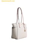  Túi Tote Michael Kors Marilyn Medium Tote Bag Signature Logo In Powder Blush Multi 35F5G6AT2B 