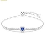  Lắc Tay Swarovski One bracelet Mixed cuts, Heart, Blue, Rhodium plated 5743019 