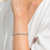  Vòng Tay, Lắc Tay Swarovski Imber Emily Tennis bracelet Round cut, White, Rhodium plated 1808960 