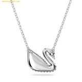  Dây Chuyền, Vòng Cổ Swarovski Iconic Swan Pendant Swan, Gray, Rhodium Plated 5614103 