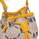  Túi Bucket MLB Dia Monogram Jacquard Mini Bucket Bag New York Yankees Beige - 3ABMS022N-50BGS 