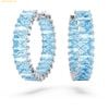  Khuyên Tai, Bông Tai Swarovski Matrix hoop earrings 5659037 Blue 