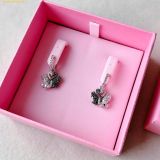  Bông Tai, Khuyên Tai Swarovski Swan drop earrings Swan, Black, Mixed metal finish 5705728 