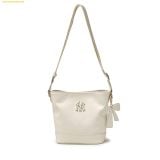  Túi Đeo Chéo MLB Shoulder Bag, New York Yankees Monogram Embo Bucket Bag 7ACRM066N-50CRS Cream 