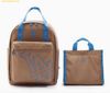 Balo MLB Basic Big Luxe Picnic Bag 7ABKB054N (Set gồm balo + túi tote) màu nâu