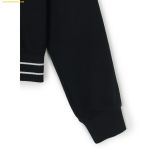  Áo Hoodie MLB Women's Sporty Varsity Banded Crop Hoodie NY (Black) 3FHDV0344-50BKS 