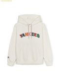  Áo Hoodie MLB Varsity Color Buckle Graphic Fleece Hoodie NY (Cream) 3AHDV0746-50CRS 