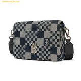  ÁTúi Đeo Chéo MLB Caro Jacquard Crossbody New York Yankees 3ACRM062N-43BKS Màu Đen 