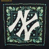  Áo Phông MLB Paisley Big Logo One-Point Short-Sleeve T-Shirt NY (Black) 3ATSI0133-50BKS 