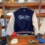  Áo Khoác Bóng Chày MLB Varsity Boston Red Sox 3FJP99901-43NYS Màu Navy 