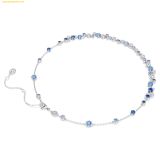  Dây Chuyền Swarovski Constella necklace Mixed cuts, Blue, Rhodium plated 5732255 