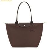  Túi Xách Longchamp Le Pliage Green L Tote bag Mocha 