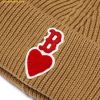  Mũ Len MLB Heart Beanie B (Beige) 3ABNM1026-43BGS 