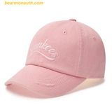  Mũ Lưỡi Trai MLB Vintage Cursive Unstructured Ball Cap NY (Mg.Pink) 