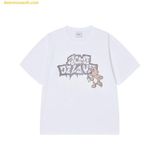  Áo Phông ADLV Ac Bear Spray Short Sleeve T-Shirt Trắng 