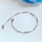  Lắc Tay Swarovski Remix Collection strand Round cut, White, Rhodium plated 5663545 