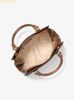  Túi Xách Michael Kors Marilyn Medium Signature Logo Convertible Satchel Brown 35F5G6AS2B 