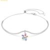  Dây Chuyền Swarovski Ariana Grande x Swarovski choker Mixed cuts, Flower, Multicolored, Rhodium plated 5749189 