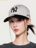  Mũ Lưỡi Trai MLB Signature Stripe Unstructured Ball Cap New York Yankees 3ACPB255N-50BKS - Đen 