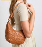  Túi Đeo Vai Guess Adelasia Top Zip Shoulder Bag Brown 