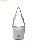  Túi Đeo Chéo MLB Korea Classic Mono Jacquard Bucket Bag New York Yankees Grey 3ABML024N-50CGL 
