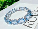  Vòng Tay Swarovski Millenia bracelet Octagon cut, Color gradient, Blue, Rhodium plated 5694135 