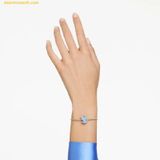  Vòng Tay, Lắc Tay Swarovski Iconic Swan Bangle Swan, Blue, Rhodium plated 5660595 