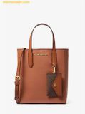  Túi Tote Michael Kors Vincent Small Saffiano Leather Convertible Tote Bag with Card Case 35F4G2VT5T Nâu 