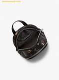  Balo Mini Michael Kors Rhea Extra-Small Printed Signature Logo Backpack Màu Đen 