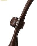  Túi Đeo Vai Stand Oil Ringo Bag Canvas Brown Trắng Kem Viền Nâu 