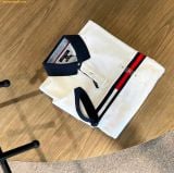  Áo Polo Tommy Hilfiger Regular Fit Embroidered Stripe Logo T-shirt Trắng 