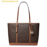  Túi Tote Michael Kors MK Jet Set Travel Large Logo Bag 35T0GTVT3V Màu Nâu Logo 