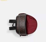  Balo Coach Court Backpack With Signature Canvas And Leopard Print CN764 