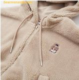  Áo Khoác Bông SAPO Dumble Crop Hoodie SPFZE4VG42 - Nâu 