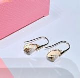  Bông Tai, Khuyên Tai Swarovski Energic drop earrings Brown, Gold-tone plated 5616263 