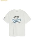  Áo Thun MLB Varsity Vintage Graphic Overfit Short Sleeve T-Shirt New York Yankees 3ATSV0553-50IVS 