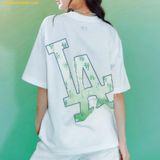  Áo Phông MLB Gradient Monogram Clipping LA Dodgers White 3ATSM0633-07WHS 