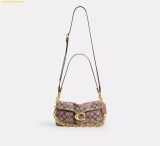  Túi Xách Coach Tabby Shoulder Bag 26 In Crystal Signature Jacquard Mushroom CDZ34 