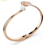  Vòng Tay, Lắc Tay SWAROVSKI Swan bangle Dancing swan, Red, Rose gold-tone plated 5734556 